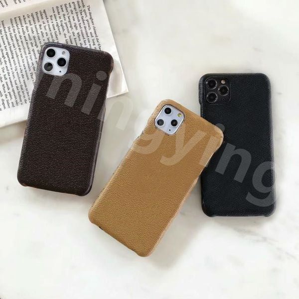 Estuches de teléfono de cuero de diseñador superior para iphone 14 Pro Max 13 12 mini 11 XS XR X 8 7 Plus Funda trasera con estampado de letras de moda 14Pro 14ProMax Estuche para teléfono celular con carcasa móvil de lujo