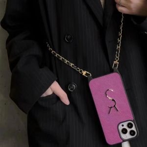 Cas de téléphone de concepteur pour iPhone 14 Promax 11 12 13 Pro Max Oui Crossbody Purse Case Diamond Letter Phonecase 13promax 12promax shell No Box