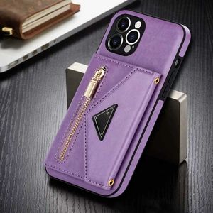 Designer Telefoon Gevallen Luxe Kickstand Card Pocket Phonecase Rose Goud Rood Lederen Case Shell Voor IPhone 14 Pro Max 13 12 11 XS XR 8P 7 Top