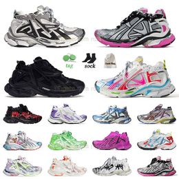 Designer Plate-Forme Casual Chaussures Balincaga Runners 7 Cloud Track Runner Plate Forme Sneakers SpeedRunner Shoe 7.5 Tennis 7.0 Scarpe 3 3.0 Mentiers Femmes Freers