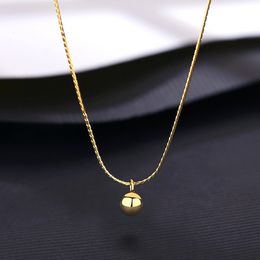 Designer plaqué boule d'or 18 carats S925 collier pendentif en argent mode sexy chaîne de clavicule femmes collier bijoux accessoires haut de gamme