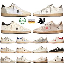 Designer Plate-forme Casual Sneakers Robe Star Chaussures De Luxe Mode Italie Marque Superstars Femmes Mocassins Chaussure En Cuir Blanc Do-old Dirty Shoe Dhgate Hommes Formateurs