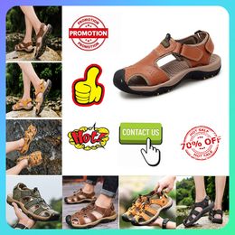 Designer Platform hoofdband Slide Slippers Heren Dameskleding - Collision Lederen superzachte zolen sandalen Grote maat Platte zomerstrandslipper Maat 36-45