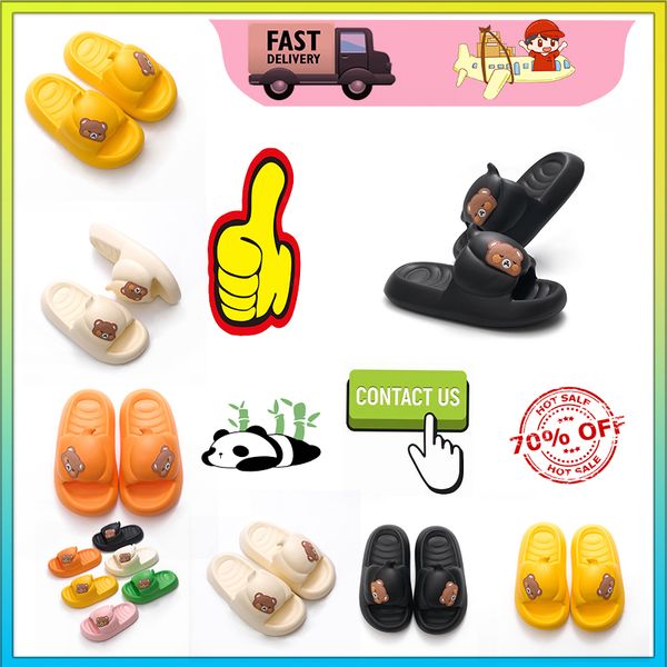 Plate-forme de designer New Little Bear Slipper Sandal Plate-forme Casual Pantoufles Femme Hommes Porter Léger Respirant Talon Super Doux Chaussures De Plage En Plein Air