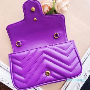 Diseñador- Bolsos plisados Mini bolso de hombro carteras Mujer cadena de lujo Crossbody Hilo de cuero Bolso Messenger Bags monedero
