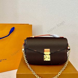 Designer POCHETTE sac femmes sac à main sac à main une épaule bandoulière chaîne sacs dame véritable cuir fourre-tout taille 21 cm