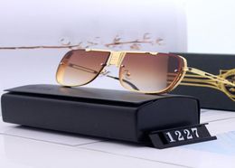 Designer gepolariseerde zonnebril voor heren glazen spiegel grill lens vintage zonnebril brillenaccessoires dames met doos 12278119571