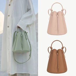 Diseñador Polen le Simple Fashion Bucket Crossbody Bag Bag Bag Bold de cuero
