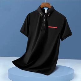 Designer Mens Polo T-shirt man t-shirt à manches courtes à manches courtes Luxury PR Casual Black White High Quality Leigner Polo CHIRT