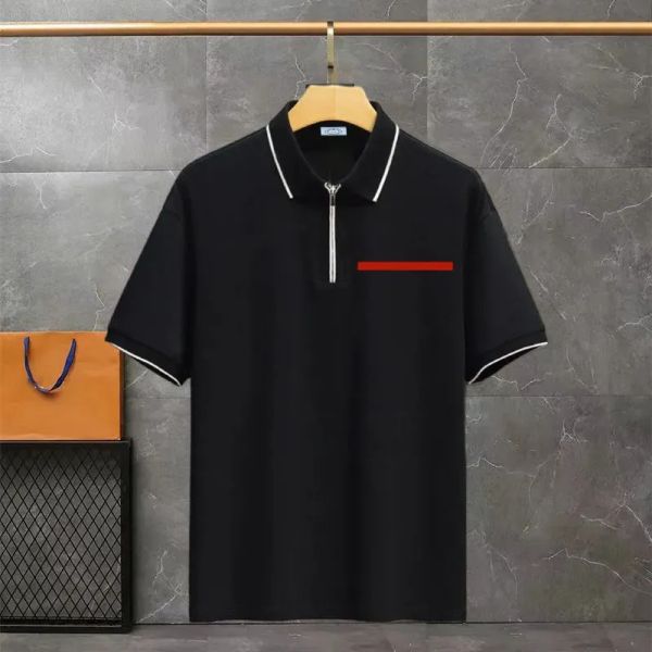 Designer Polo T-shirts masculins mode Broidered Designers Tshirt V Neck Cotton High Street Men Casual T-shirt Luxury Casual Couple Clothes Asian Size 5xl