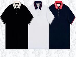 designer polo mens polo shirt bussiness polos été luxe polos mode t-shirts respirant à manches courtes revers business casual t-shirts en plein air