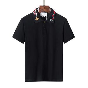 designer polo heren poloshirt geometrie patchwork Luxe Vrouwelijke grafische Tops Tees Poloshirt Poloshirts Werk Golf Casual Polo T-shirts Maat oversize M-3XL