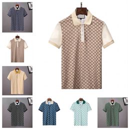 Designer Polo Shirt 100% katoenen letterafdrukontwerp Korte mouwen voor heren en dames T-shirt