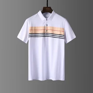 Polo design 100% coton polos t-shirt pour vêtements pour hommes avec motif de broderie