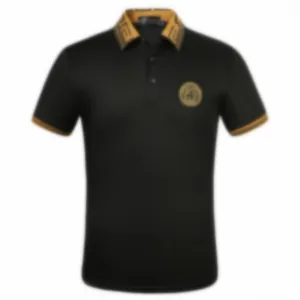Designer Polo Shirt Heren Polo's Luxe designer Kraag Kraag Korte mouwen Katoenshirt Men Top