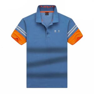 Designer Polo Shirt Heren Polos T-shirt Bosss Fashion Luxury Brand Casual Business Golf T-Shirt Pure Cotton Ademen Korte mouwen T Shirts 2024 Summer Top VA42
