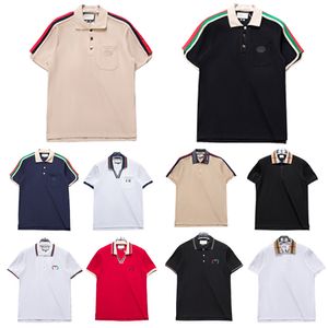 Designer Polo Shirt Short Sleeveved Summer Nieuwe Trend Casual One Loose Bordidered Top Men's Gold Classic Fashion Simple duurzaam T-shirt