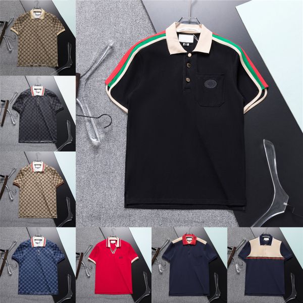 Designer Polo Shirt Summer Men's Polo Cotton Short Sleeve Tops Respirant polo men streetwear Man Tees