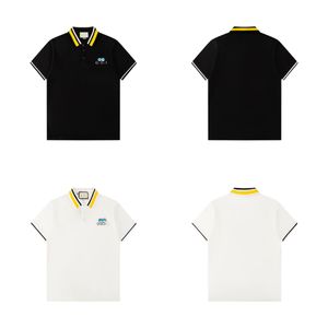 Designer Polo Ments Summer Mens Polo Cartoon Broidered Cotton Tshirt à la mode