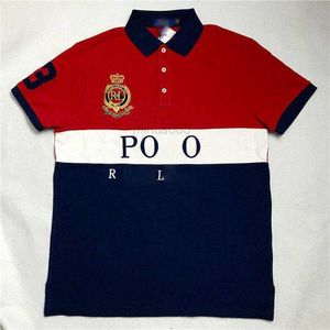 Designer Polo-Polos's Polos Wholesale Mens Abeld Polos Shirt T-shirt broderie brodée à manches courtes à manches courtes 100% coton