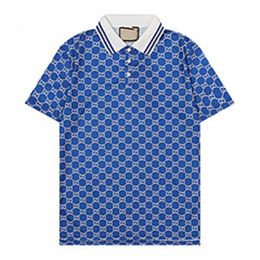 Designer Polos Hommes De Luxe Polos Casual Hommes T-shirt Serpent Abeille Lettre Imprimer Broderie De Mode High Street Man Tee