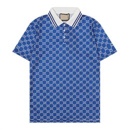 Designer Polos Hommes De Luxe Polos Casual Hommes T Shirt Lettre Imprimer Mode High Street Man Tee Cottom Vêtements Tees # 013