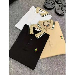 Designer Polo Shirts Mannen Luxe Polo Casual Heren t Snake Bee Brief Print Borduren Mode High Street Man Tee #99