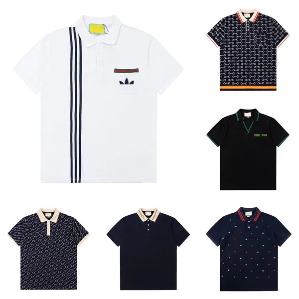 Diseñador camisas de polo hombres polos de lujo moda para hombre casual camiseta letra de golf de verano bordado de verano tendencia high street top