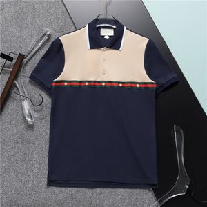 Designer Polo Shirts pour hommes Polos Shirts Hommes Fashion Tees Classic Classic Color Abèle Côtes courtes Plus Broderie Business Coton Coton Cotton Breathab M-3XL # 174