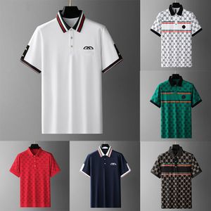 Designer Polo Shirts Mens Polos Shirts Men Mode T Tees Classic Meerdere kleuren Rapel Korte mouwen plus zakelijk casual katoen ademend