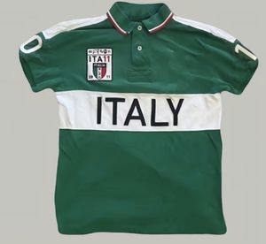 Designer Polos past de grootte van de Italiaanse hoogwaardige 100% puur katoenen Italia heren met korte mouwen T-shirt met borduur technologie Katoen S-6XL