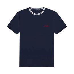 Polos de designer t-shirts pour hommes avec encolure ronde brodée - Haut de gamme, décontracté et à la mode 100% pur coton pour l'été