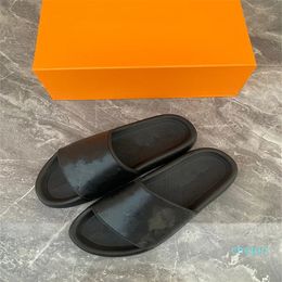 Designer Pool Kussen Vrouwen Man Sandalen Slippers Zijkanten Zonsondergang Platte Comfort Muilezels Gevoerde Front Strap Slipper