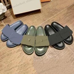 Designer ZWEMBAD KUSSEN Dames Muilezels Rubberen Slippers Zonsondergang Platte Comfort Muilezels Dames Nylon Sandalen Brede Band Gevulde Slipper Maat 35-42