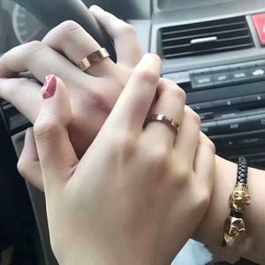 Designer Popular 18K Rose Gold Ring for Men and Women Carter Matching Love Classic Couple proposition Gift S40J