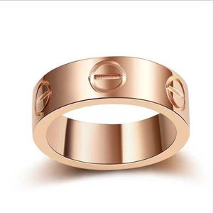Designer Popular Carter High Edition 18K Rose Gold Classic Ring Au750 Men en Dames Wedding Love Signature