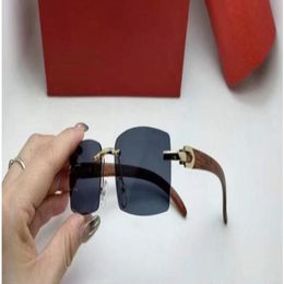 Designer Fashion Populaire vendant des lunettes de cor buffalo Fashion Men Sport Eyeglass de décoration en alliage sans rime Juches en bois Homme Sungla255o