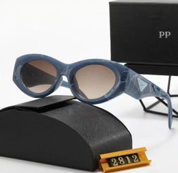 Diseñador Pra y Da Escuchar merecen ventanas Favoritea Gafas de sol para mujeres Goggle Goggle Outdoor Beach Sun Gases Opcional Triangular Firma