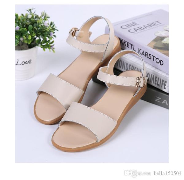 Designer Sandales pour femmes enceintes antidérapantes Sandales extérieures Fond souple et confortable Chaussures mère concise Été solide Chaussures décontractées meilleure qualité