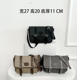 Designer Verziend Klassieke Dubbele Letter Merk Mannen Messenger Bag Schoudertas Messenger Bag Aktetas Herentassen Originele Groothandel