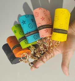 Concepteur Impression de portefeuille portefeuille portefeuille porte-purs à bands de voiture pendentif chariot de voiture sac de godet fleur mini porte-monnaie porte-clés clés de berge
