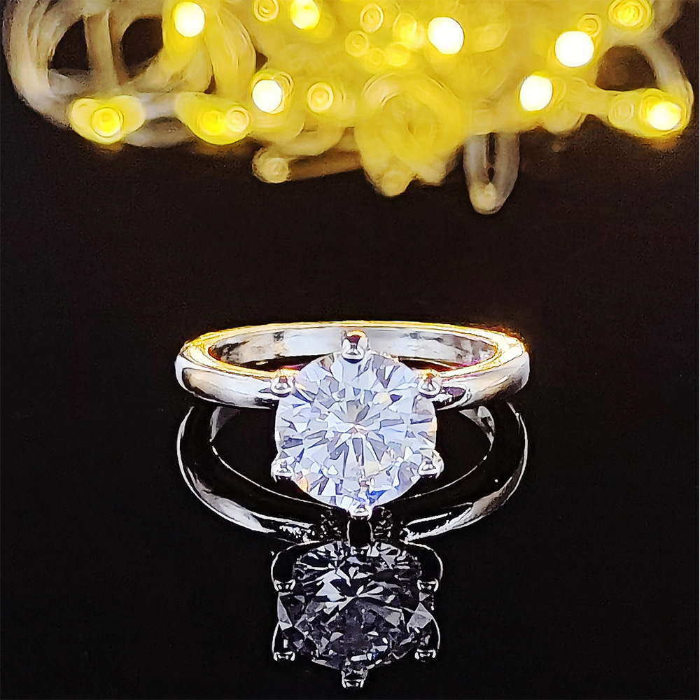 Дизайнерское предложение кольцо свадьба роскошные бриллианты ювелирные изделия европейская красота просто не исчезать кольцо женские оптовые прямые продажи