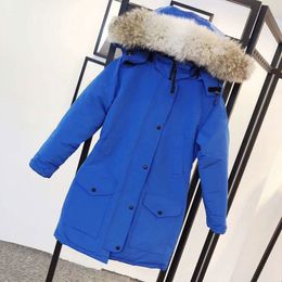 Designer Puffer Jacket Femme Canada Vestes Femmes Premium Down Manteau Élégant Dames Hiver Veste mi-longue avec manteau à capuche Épaissi vers le bas coton chaud S-2XLz6