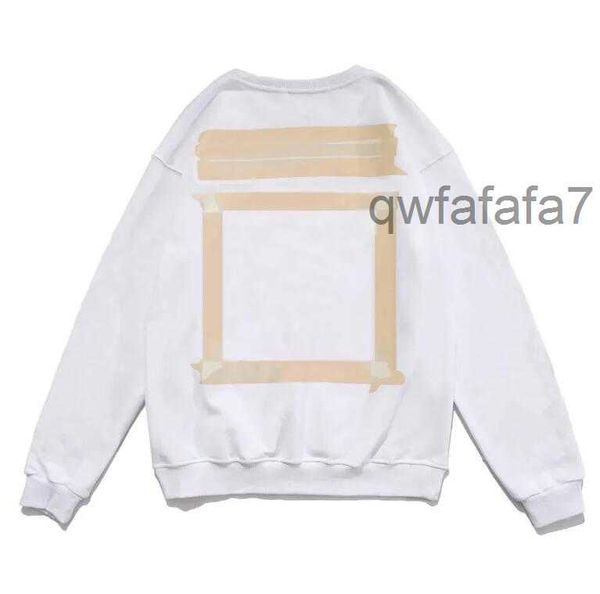 Designer Pull Herren Sweat blanc Sweat à capuche pour jeunes Mode Finger Print Ow Marque Sweat à capuche Sweat à capuche Pull Blanc T3RA