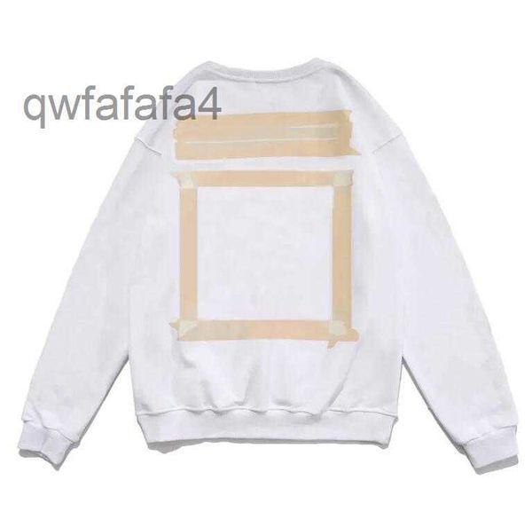 Pull de créateur Herren blanc sweat à capuche jeunesse sweat à capuche de mode impression de doigt Ow marque à capuche vêtements amples M3X9