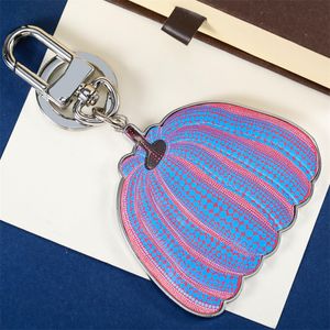 Designer Citrouille Creative Porte-clés Accessoires Porte-clés En Cuir PU Lettre Motif De Voiture Porte-clés Bijoux Cadeaux Accessoires Avec Boîte