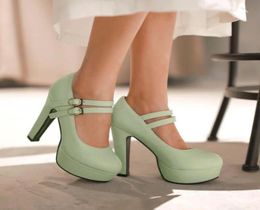 Designer Pumps Chaussures Femme Pu High Heel 12cm plate-forme 4cm Talons minces2070946