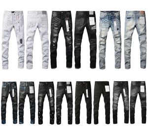 Ontwerper PAARS MERK voor Heren Dames Broeken Jeans Zomergat Hoge kwaliteit Borduren Paarse Jean Denim Broek Heren Paarse Jeans