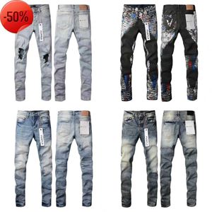 designer PURPLE BRAND jeans pour hommes femmes pantalons jeans violets trou d'été haute qualité broderie violet jean Denim pantalon Mens Purple Jeans CO