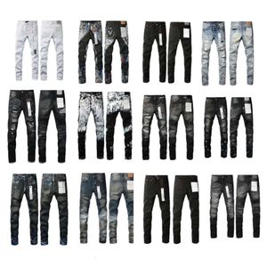 Ontwerper PAARSE MERK Jeans voor heren Dames Broeken Paarse jeans Zomergat Hoge kwaliteit Borduren Zelfcultivatie en kleine voeten Mode 18